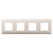 Рамка 4 поста (8 мод.), Avanti, ванильная дымка