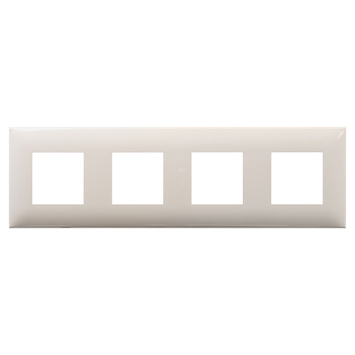 Рамка 4 поста (8 мод.), Avanti, ванильная дымка