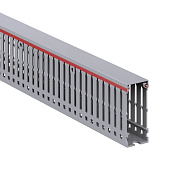 Короб перфорированный, серый RL6 25x60