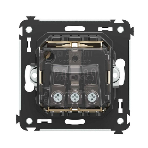 Розетка в стену, 2P+E, с з/ш, Avanti, ванильная дымка