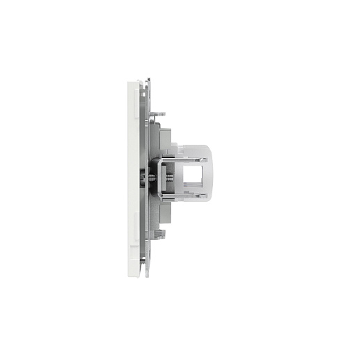 Компьютерная розетка RJ-45 без шторки, кат.6А двойная, KANT, белая магнолия