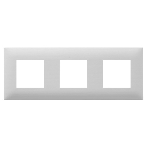 Рамка 3 поста (6 мод.), Avanti, белое облако