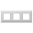 Рамка 3 поста (6 мод.), Avanti, белое облако