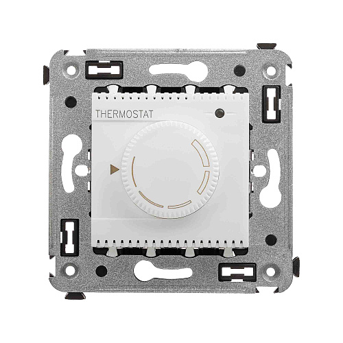 Термостат для теплых полов в стену, Avanti, белое облако