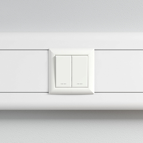 Выключатель модульный, Avanti, белое облако, 1 модуль