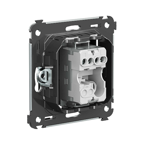 Кнопка одноклавишная в стену, Avanti, черный матовый