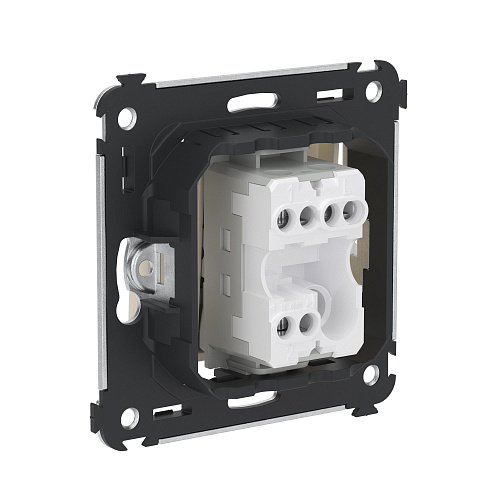 Переключатель одноклавишный в стену, Avanti, ванильная дымка