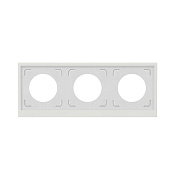Рамка 3 поста IP44, KANT, белый песок