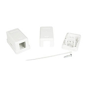 Универсальная розетка, 1 порт  для модулей Keystone