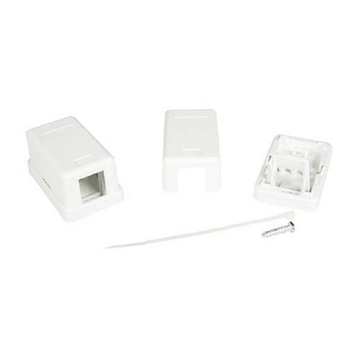 Универсальная розетка, 1 порт  для модулей Keystone