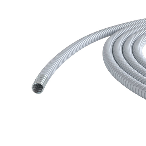 Металлорукав DN 26мм в герметичной ПВХ изоляции, Dвн 26,5 мм, Dнар 31,5, 25 м, цвет серый