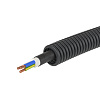 Электротруба ПНД гибкая гофр. д.16мм, цвет черный, с кабелем ВВГнг(А)-LS 3х2,5мм² РЭК 