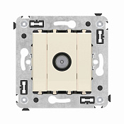Розетка TV оконечная в стену, Avanti, ванильная дымка