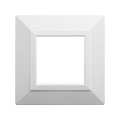 Рамка из металла 1 пост (2 мод.), Avanti, белая