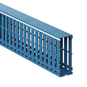 Короб перфорированный, синий RL12 40x100
