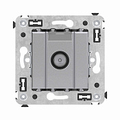 Розетка TV оконечная в стену, Avanti, закаленная сталь