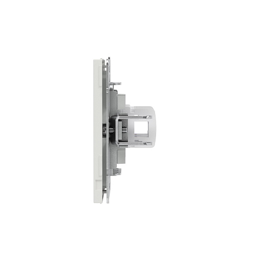 Компьютерная розетка RJ-45 без шторки, кат.5е двойная, KANT, белый песок