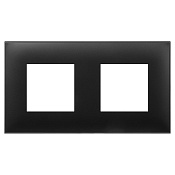 Рамка 2 поста (4 мод.), Avanti, черный матовый