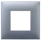 Рамка 1 пост (2 мод.), Avanti, закаленная сталь