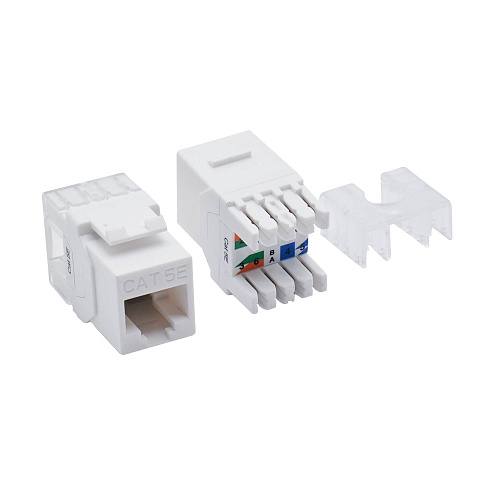 Патч-панель модульная 19", 1U, CAT5E, 24 модуля RJ45 Кейстоун (Keystone), неэкранированная