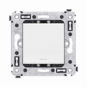 Кнопка одноклавишная в стену, Avanti, белое облако