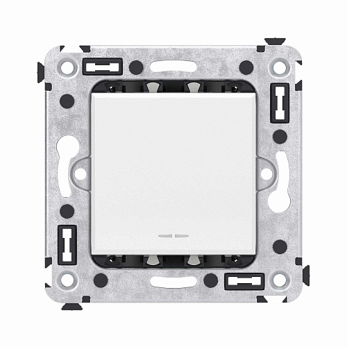 Кнопка одноклавишная в стену, Avanti, белое облако