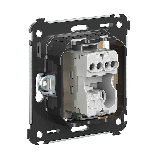 Выключатель одноклавишный в стену, Avanti, ванильная дымка