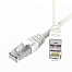 Патч-корд экранированный SLIM CAT6A S/FTP 4х2, 28 AWG, LSZH, белый, 5м