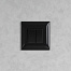 Переключатель двухклавишный в стену, Avanti, черный квадрат