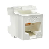 Модуль Кейстоун (Keystone) RJ45 CAT 6А неэкранированный (UTP), 180 градусов, белый