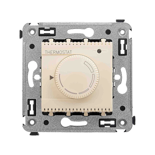 Термостат для теплых полов в стену, Avanti, ванильная дымка