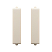 Комплект модульных заглушек, Avanti, ванильная дымка, 0,5 модуля 2 штуки