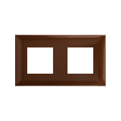 Рамка 2 поста (4 мод.), Avanti, карамельный жемчуг