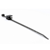 Хомут P6.6 с креплением на кромку до 3 мм, чёрный, 4,8x200