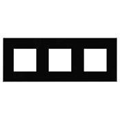 Рамка 3 поста (6 мод.), Avanti, черный квадрат