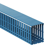 Короб перфорированный, синий RL12 80x100