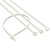 Хомут P6.6 с двойным замком, белый 4,8x370